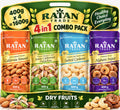 RATAN TRADE INDIA Premium 4-in-1 Dry Fruits Combo Pack 1600g | Almonds, Pistachios, Cashews & Walnuts