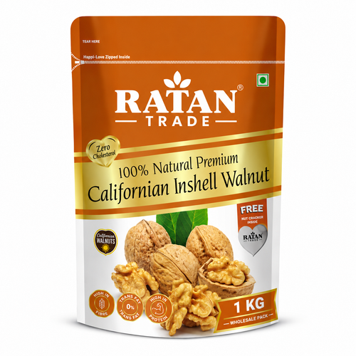 RATAN TRADE INDIA Premium Afghani Anjeer 1kg + Walnut 1kg Combo Pack | 2kg Premium Dry Fruits