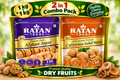 RATAN TRADE INDIA Premium Afghani Anjeer 1kg + Walnut 1kg Combo Pack | 2kg Premium Dry Fruits